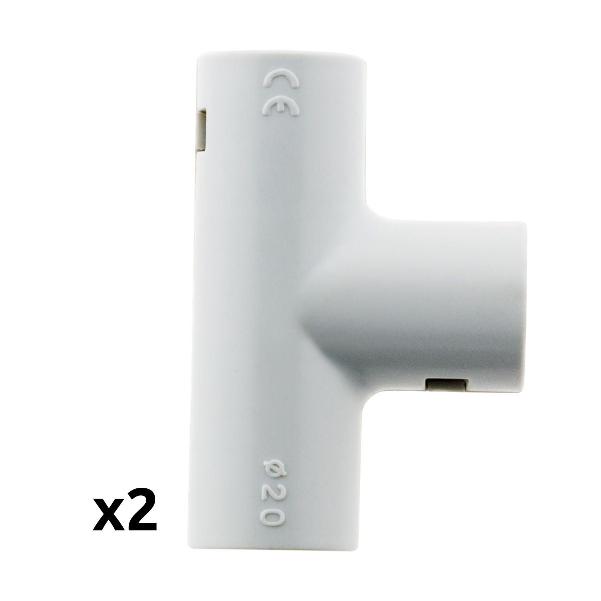 Lot de Tés tube IRL gris Zenitech