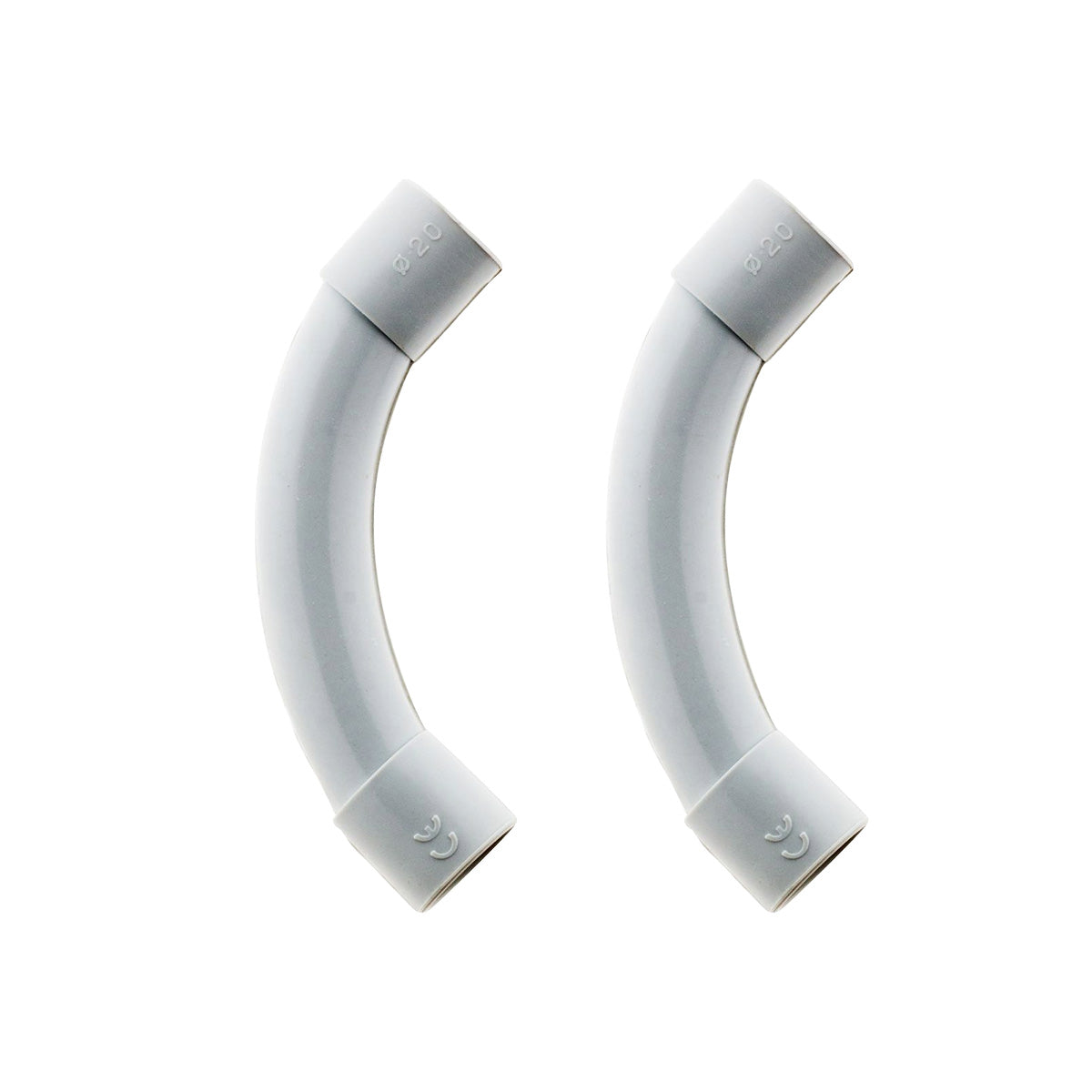 Lot de courbes pour tube IRL gris - Zenitech