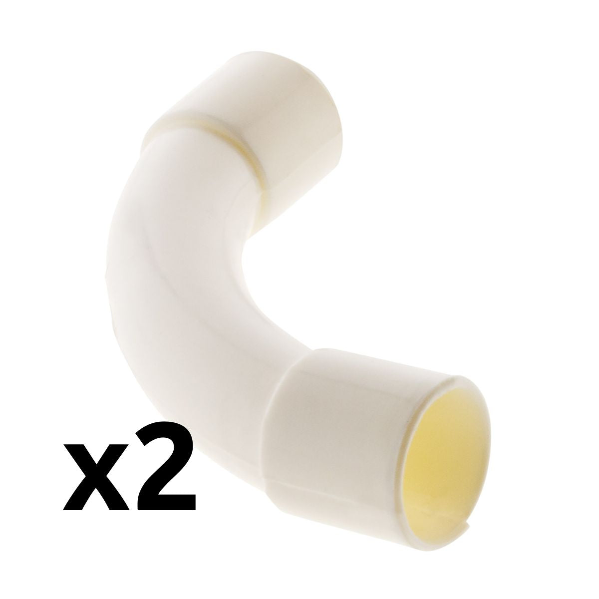 2 courbes grand rayon Ø16 - Blanc - Zenitech