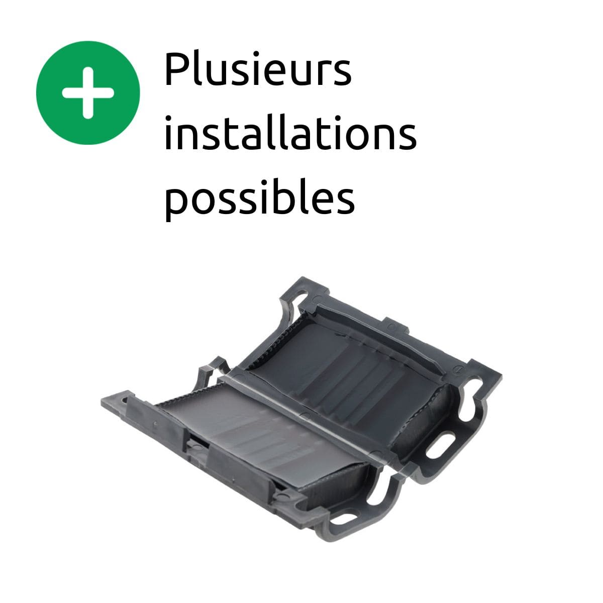 Boite de raccordement gel jonction IP68 - connectiques inclus - Noir - Zenitech