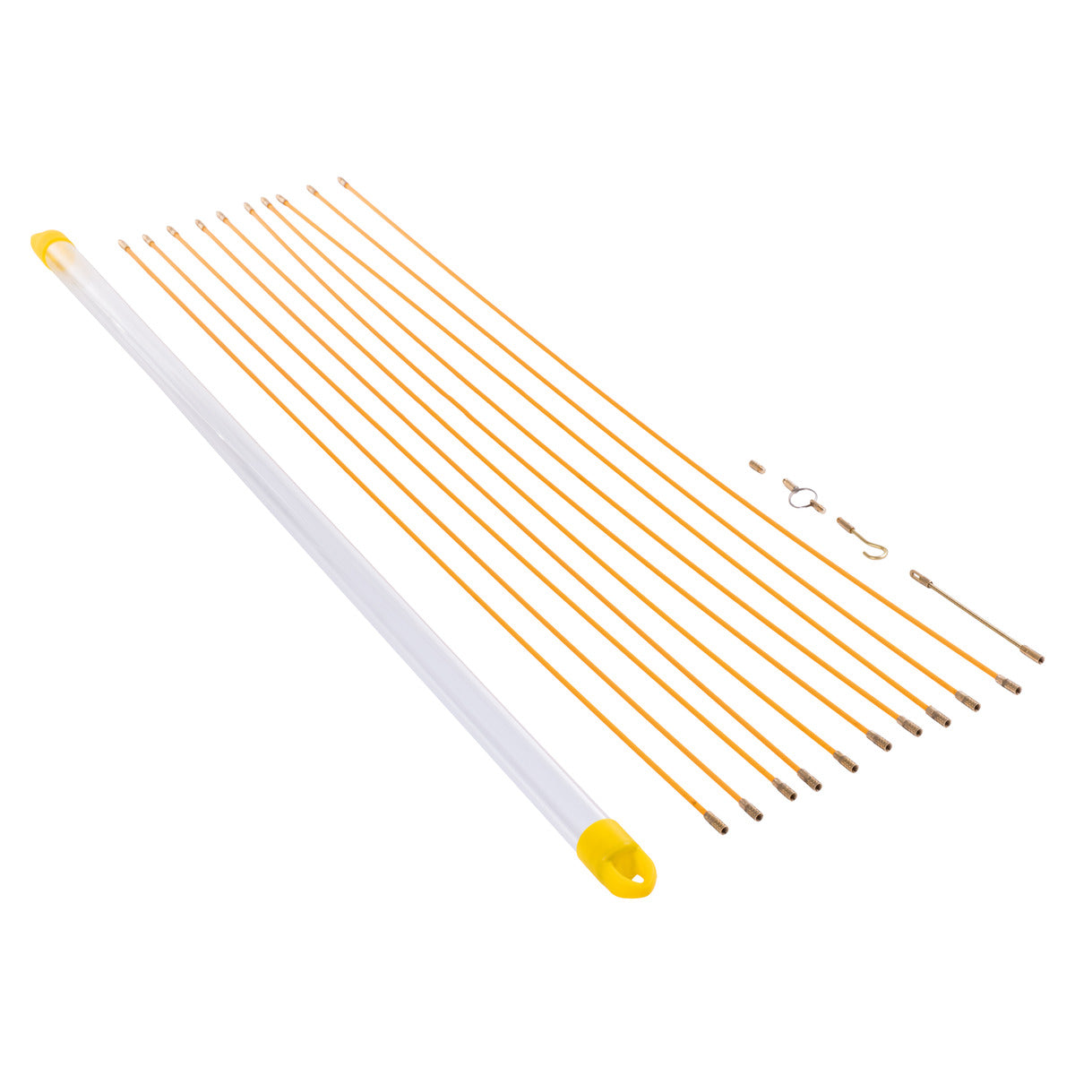 Kit baguette tire-fils pour câbles 1 à 10m - 10 baguettes + fixations - Zenitech