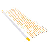Kit baguette tire-fils pour câbles 1 à 10m - 10 baguettes + fixations - Zenitech
