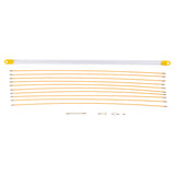Kit baguette tire-fils pour câbles 1 à 10m - 10 baguettes + fixations - Zenitech