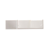 Lot de 4 angles plats 30 x 10mm - blanc - Zenitech