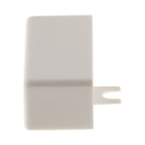 Lot de 4 embouts pour moulure 30 x 10mm - blanc - Zenitech