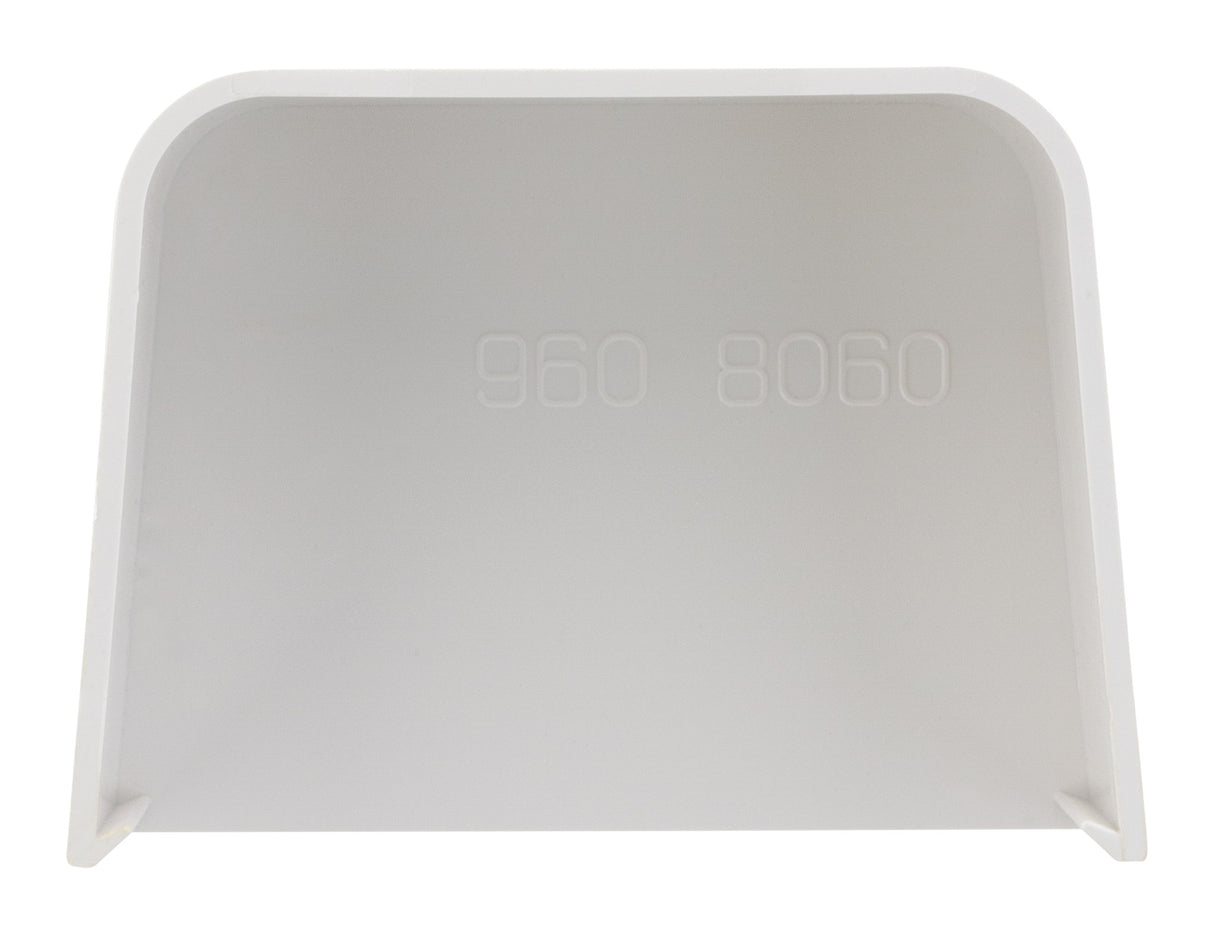 Bouchon linéiare pour goulotte clim - Dim.80x60mm - IP40 IK08 - Blanc Ral 9001 - Zenitech