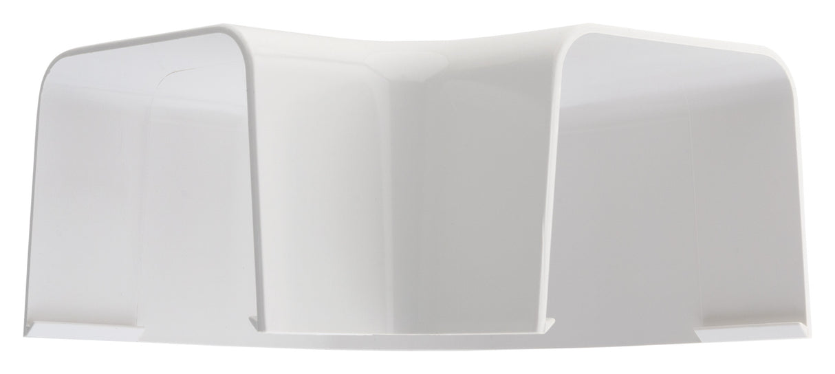 Angle plat 90° pour goulotte clim 80x60mm - Blanc RAL 9001 - Zenitech