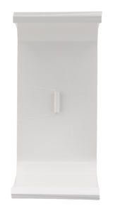 Joint d'intersection raccord goulotte clim - 80x60mm - blanc Ral 9001 - Zenitech