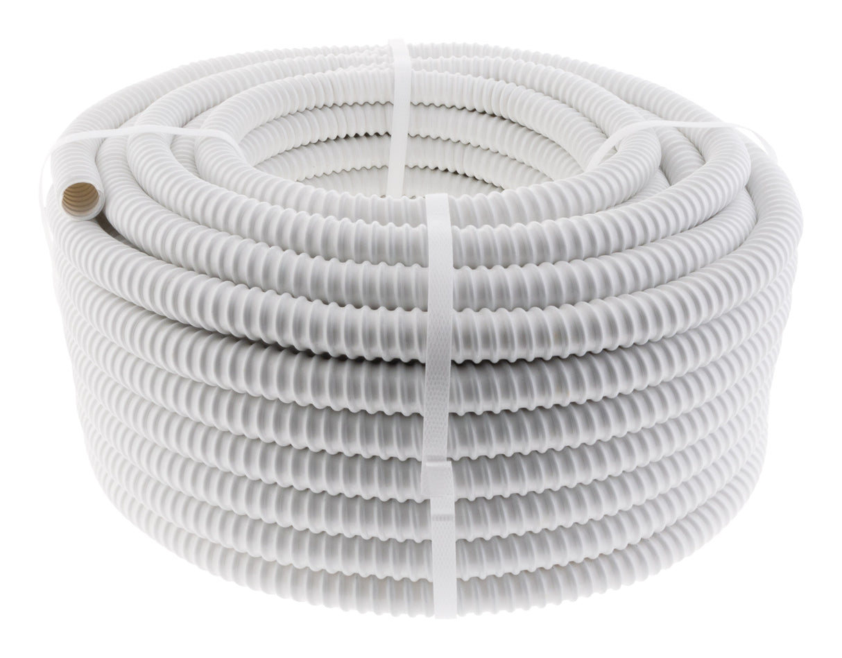 Tuyau d'évacuation des condensats universel pour goulotte clim - D.16mm L.30m - IP40 IK08 - Blanc Ral 9001 - Zenitech