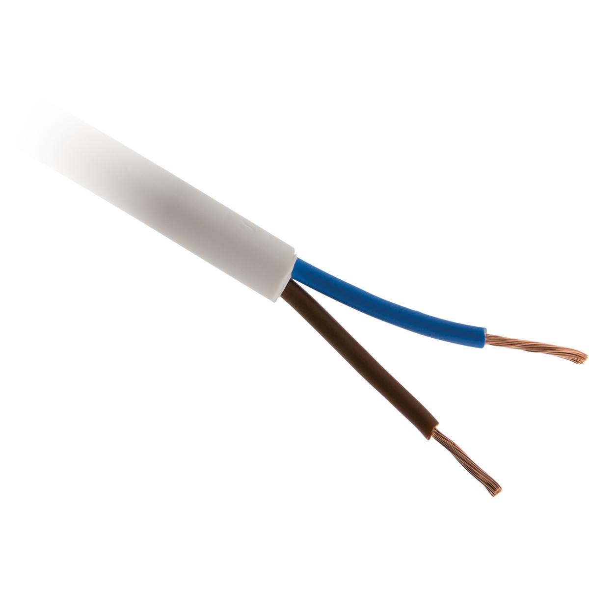 Câble d'alimentation électrique H05VV- F 2x 1mm² - Zenitech