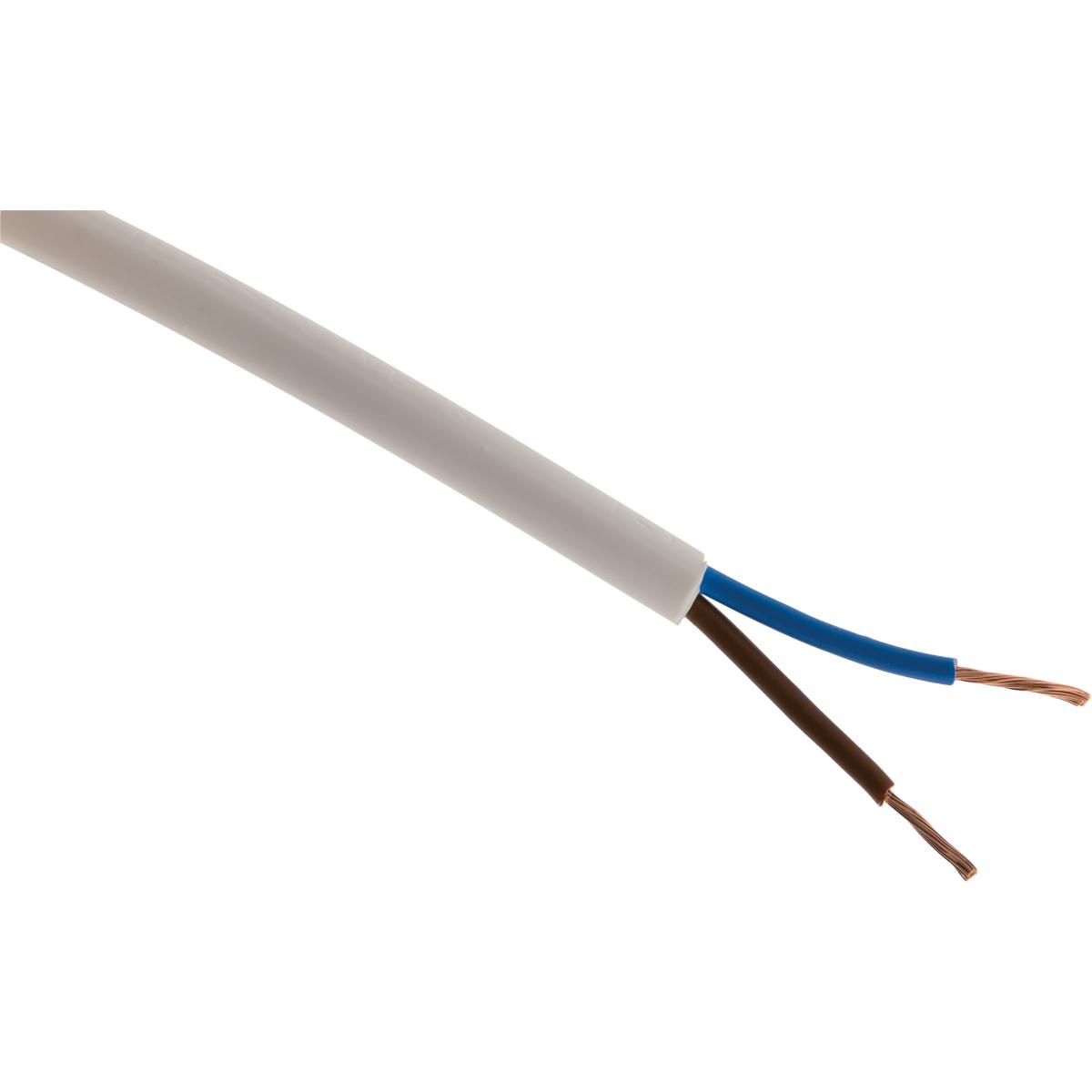 Câble d'alimentation électrique H05VV- F 2x 1mm² - Zenitech