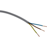 Câble d'alimentation électrique souple H05VV-F 3G2,5 mm² - gris - 60m - Zenitech