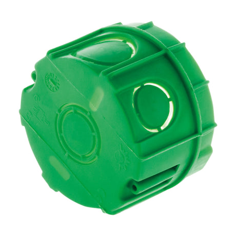 Boîte maçonnerie Ø65x40mm - appareillage vis et griffes + avec vis - Vert - Zenitech