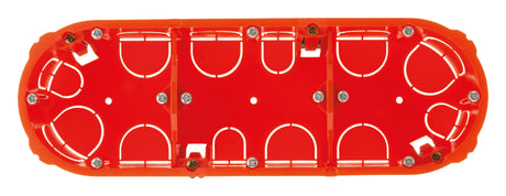 Triple boîte d'encastrement placo horizontale entraxe 71 mm – Zenitech