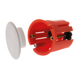 Lot de 5 boîtes applique murs creux placo Ø40x40mm - Rouge - Zenitech