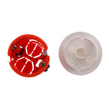 Lot de 5 boîtes applique murs creux placo Ø40x40mm - Rouge - Zenitech