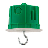 Boîte DCL point de centre murs pleins Ø65mm Vert - Blm