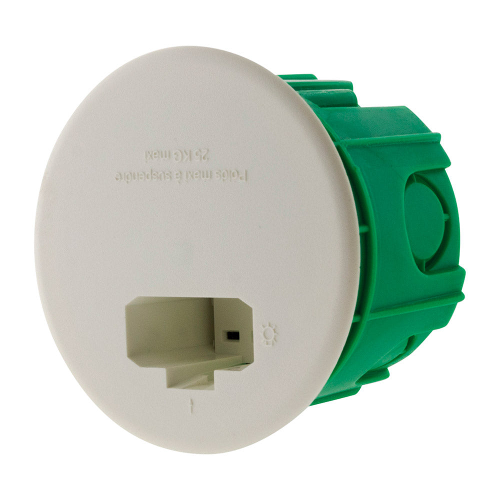 Boîte DCL point de centre murs pleins Ø65mm Vert - Blm