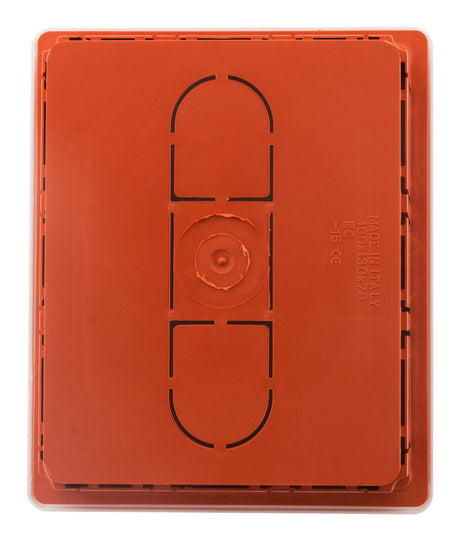 Boîte de dérivation à encastrer 160 x 130 x 70mm - Rouge - Zenitech