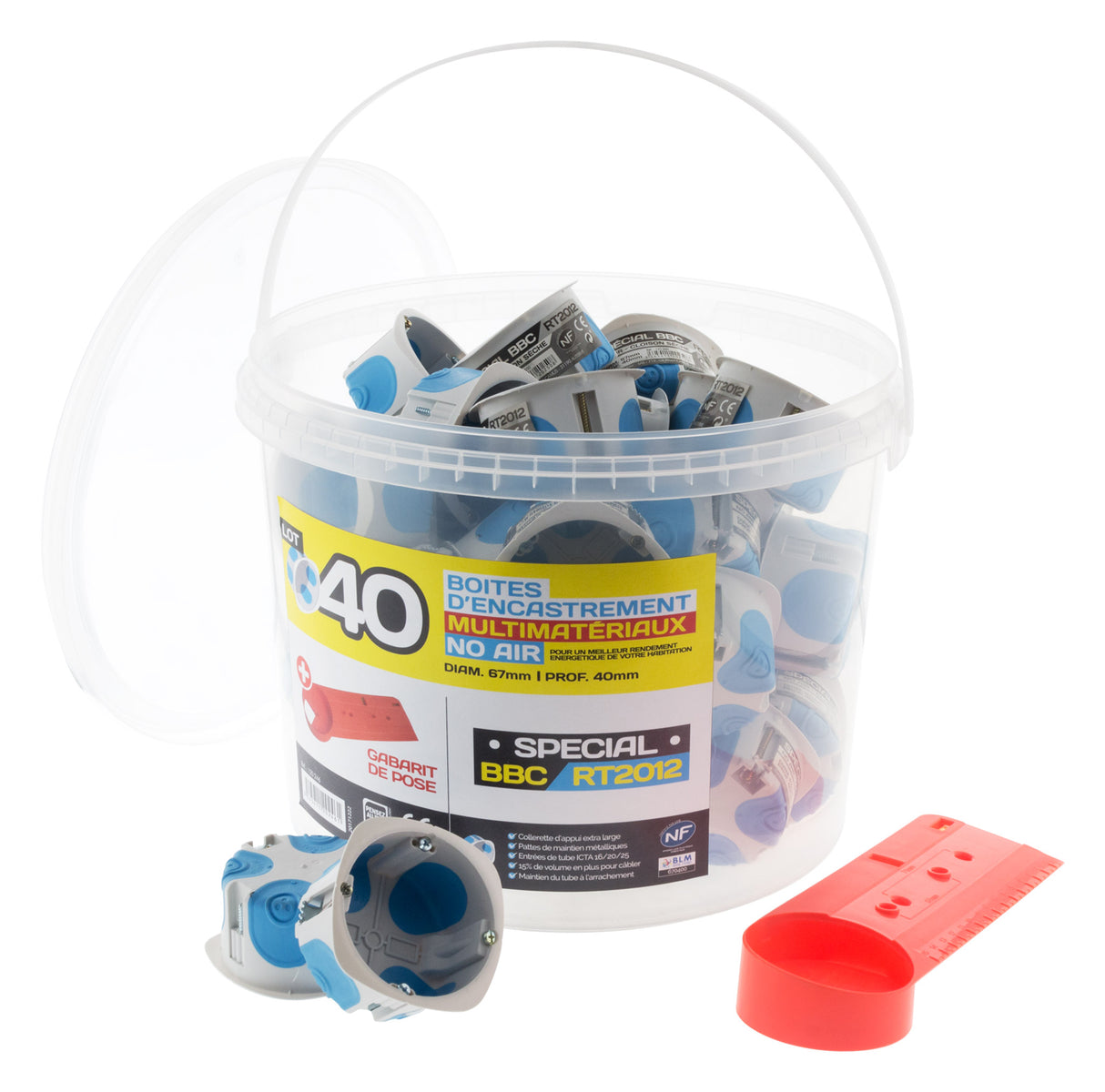 Boîte d'encastrement No Air Multimat 67x40mm - BLM