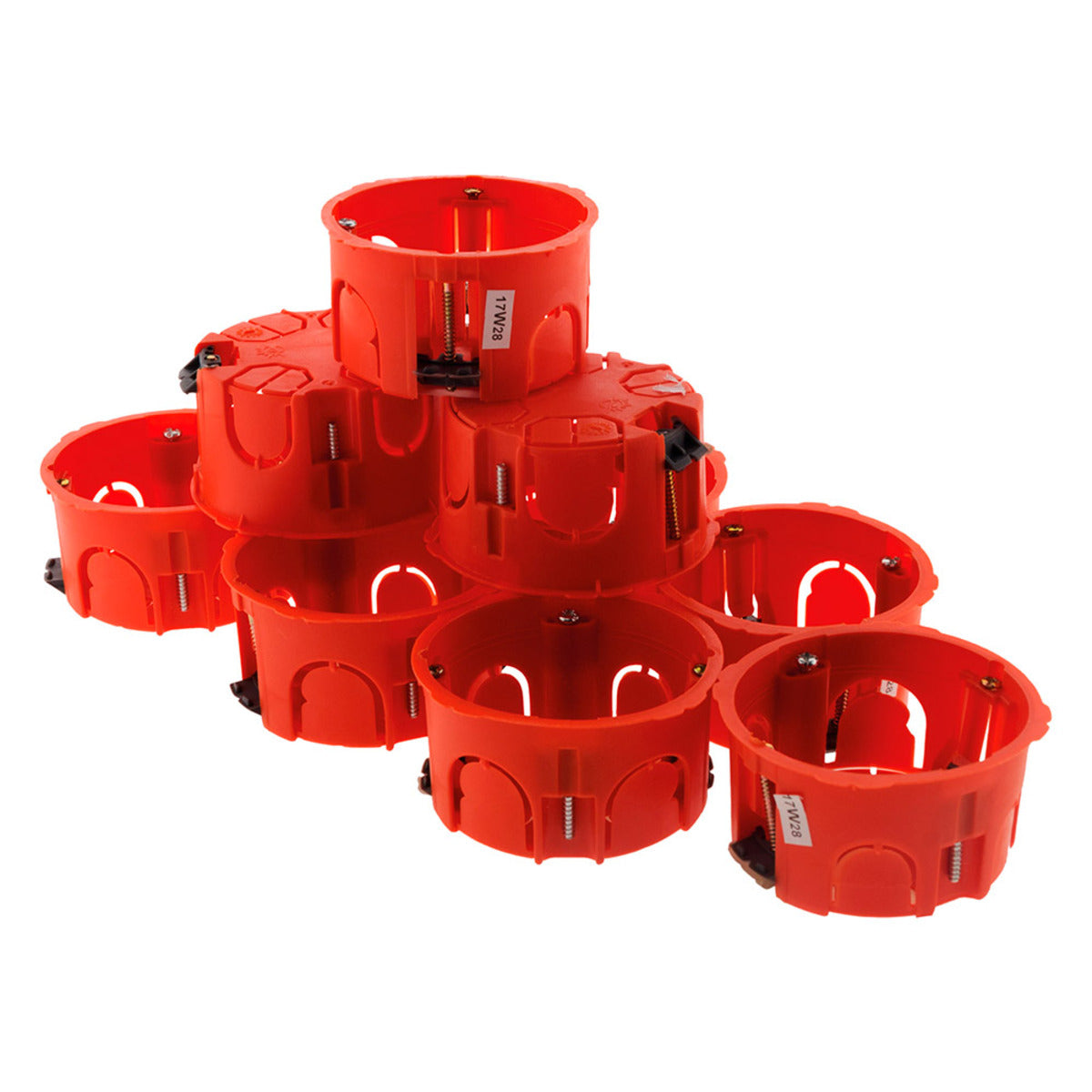 Lot de boîtes placo Ø65x40mm appareillage vis et griffes - Zenitech