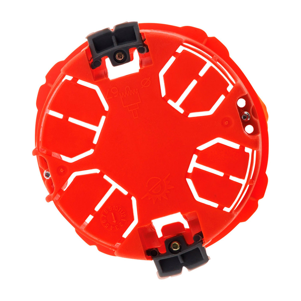 Lot de boîtes placo Ø65x40mm appareillage vis et griffes - Zenitech