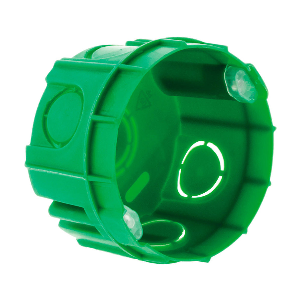 Lot 10 boîtes maçonnerie Ø60x40mm - appareillage vis et griffes - Vert - Zenitech