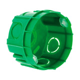 Lot 10 boîtes maçonnerie Ø60x40mm - appareillage vis et griffes - Vert - Zenitech