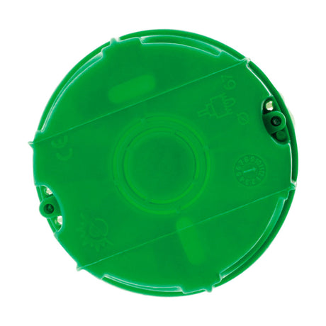 Lot 10 boîtes maçonnerie Ø60x40mm - appareillage vis et griffes - Vert - Zenitech