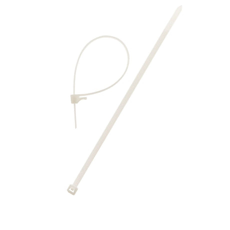 Lot de colliers de câblage réutilisables - 3,6x 100mm - transparent - Zenitech