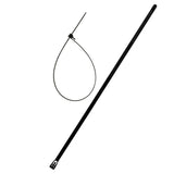 Lot de colliers réutilisables 7,6x 250mm - noir - Zenitech