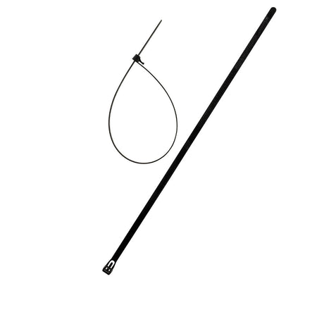 Lot de colliers réutilisables 7,6x 370mm - noir - Zenitech
