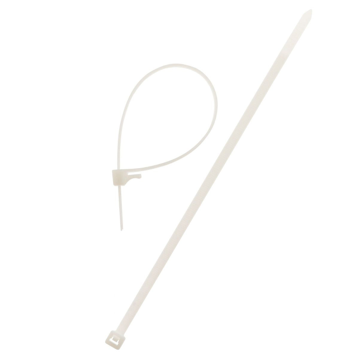 Lot de colliers de câblage 3,6x 140mm - transparent - Zenitech