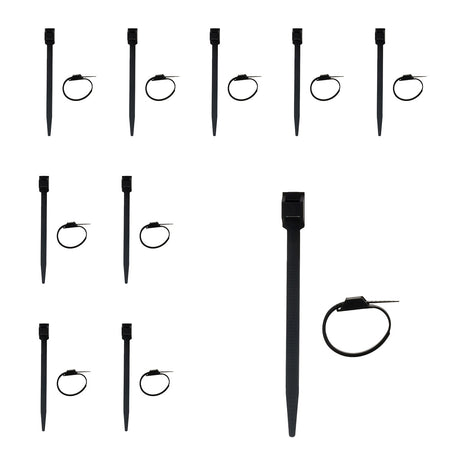 Lot de colliers de câblage 6x114mm noir - Zenitech