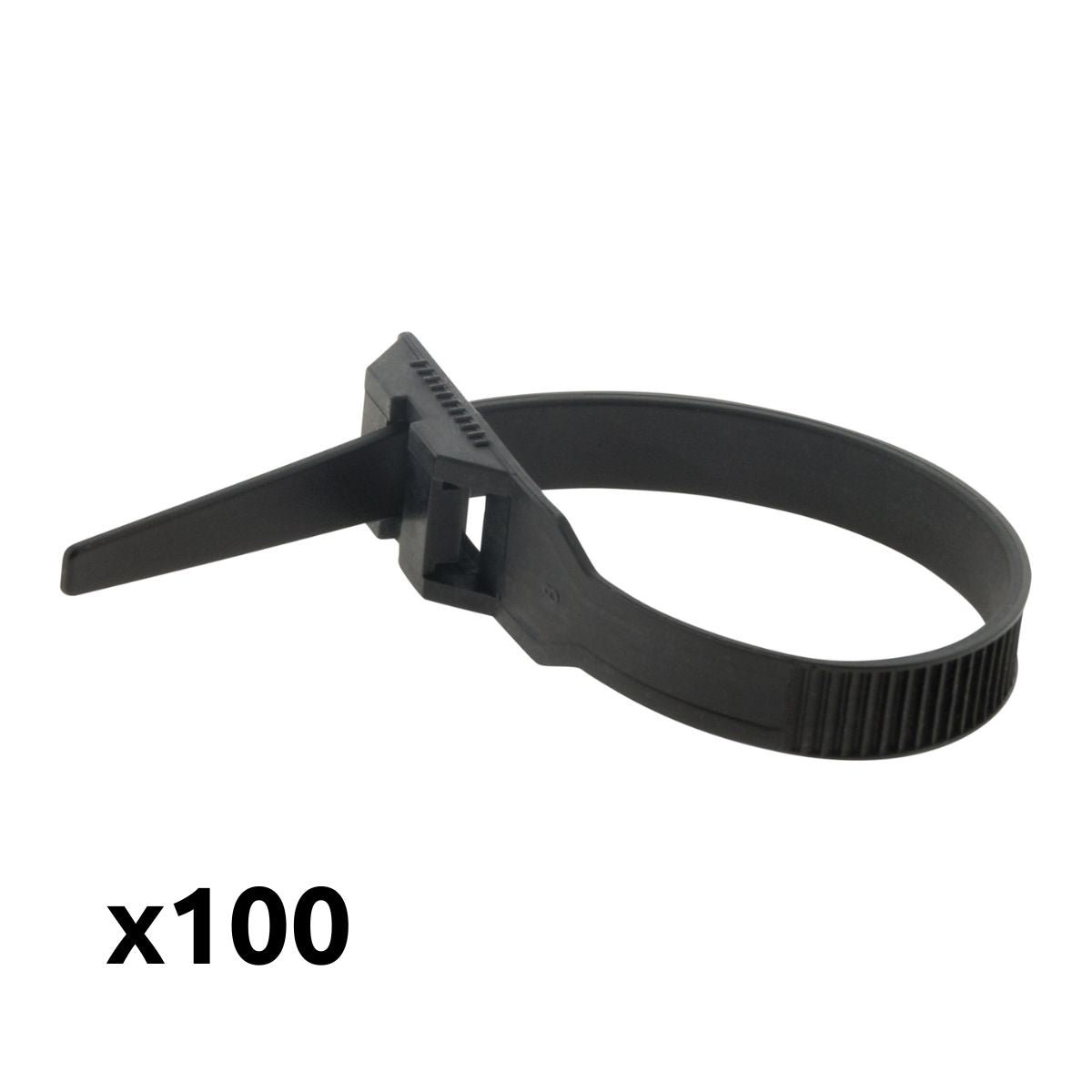 Lot de colliers de câblage 9x 180mm noir - Zenitech