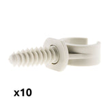 Lot de 10 clips avec chevilles - Zenitech