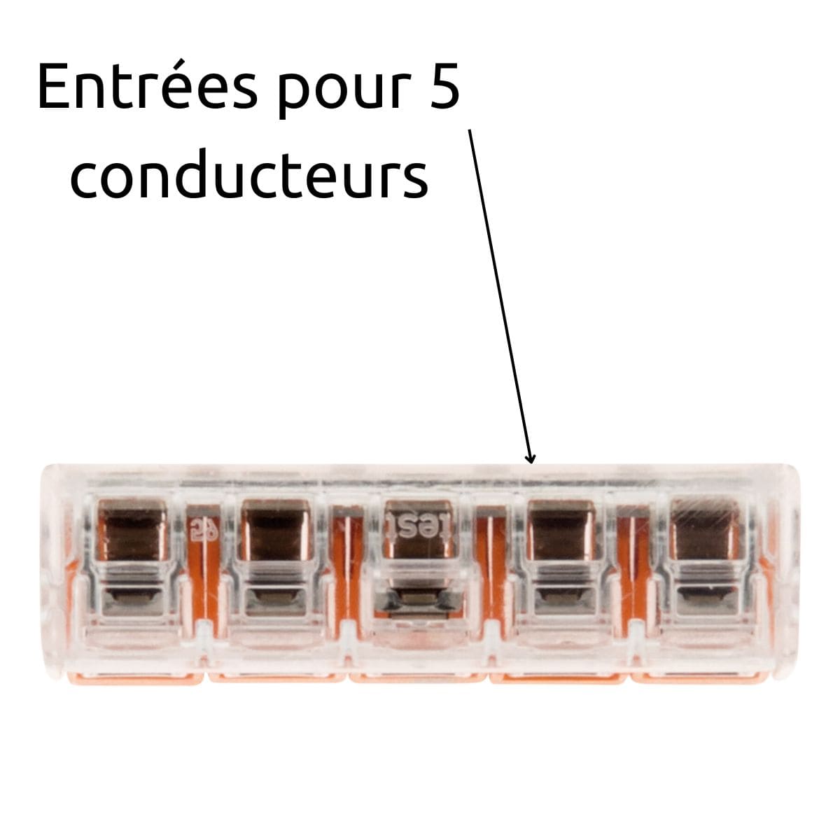 Lot de 5/10/20 bornes de raccordement S221 - 2/5 conducteurs leviers 4mm² - Wago