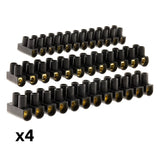 Lot 4 barrettes 1x4 mm²+ 1x6mm² + 2x 10 mm² noires - Zenitech