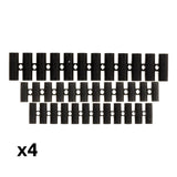 Lot 4 barrettes 1x4 mm²+ 1x6mm² + 2x 10 mm² noires - Zenitech