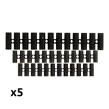 Lot 5 barrettes 3x 6 mm²+2x 10 mm² noires - Zenitech