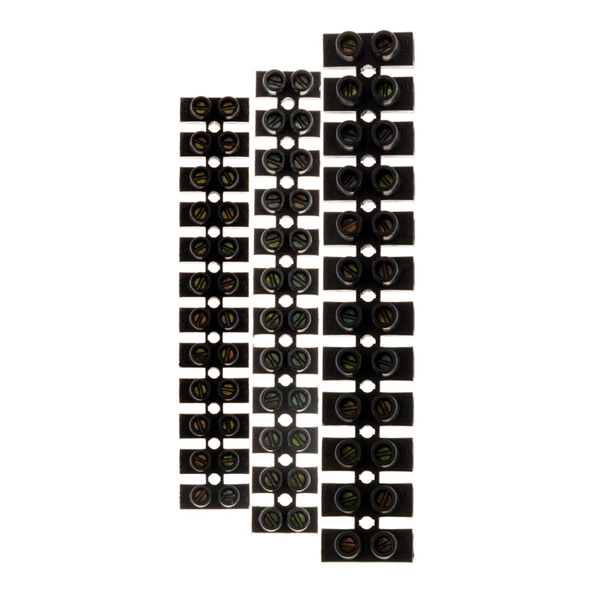 Lot 5 barrettes 3x 6 mm²+2x 10 mm² noires - Zenitech