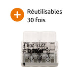 Mini borne S2273 avec 2/3/5/8 entrées et conducteurs 2,5mm² - Wago