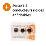 Mini borne S2273 avec 2/3/5/8 entrées et conducteurs 2,5mm² - Wago