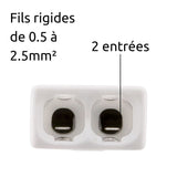 Lot de 10/15 bornes S2273 - 2/3/5/8 conducteurs 2.5mm² - Wago