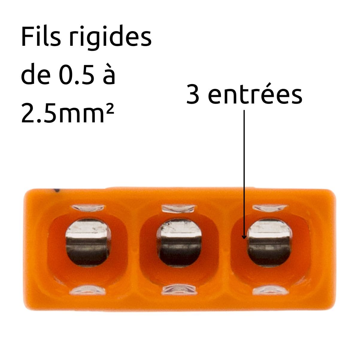 Lot de 10/15 bornes S2273 - 2/3/5/8 conducteurs 2.5mm² - Wago