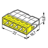 Lot de 10/15 bornes S2273 - 2/3/5/8 conducteurs 2.5mm² - Wago
