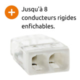 Lot de 100 bornes S2273 - 2/3 conducteurs 2.5mm² - Wago