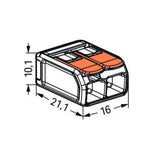 Borne de raccordement S221 Compact - 2/5 entrées - Wago