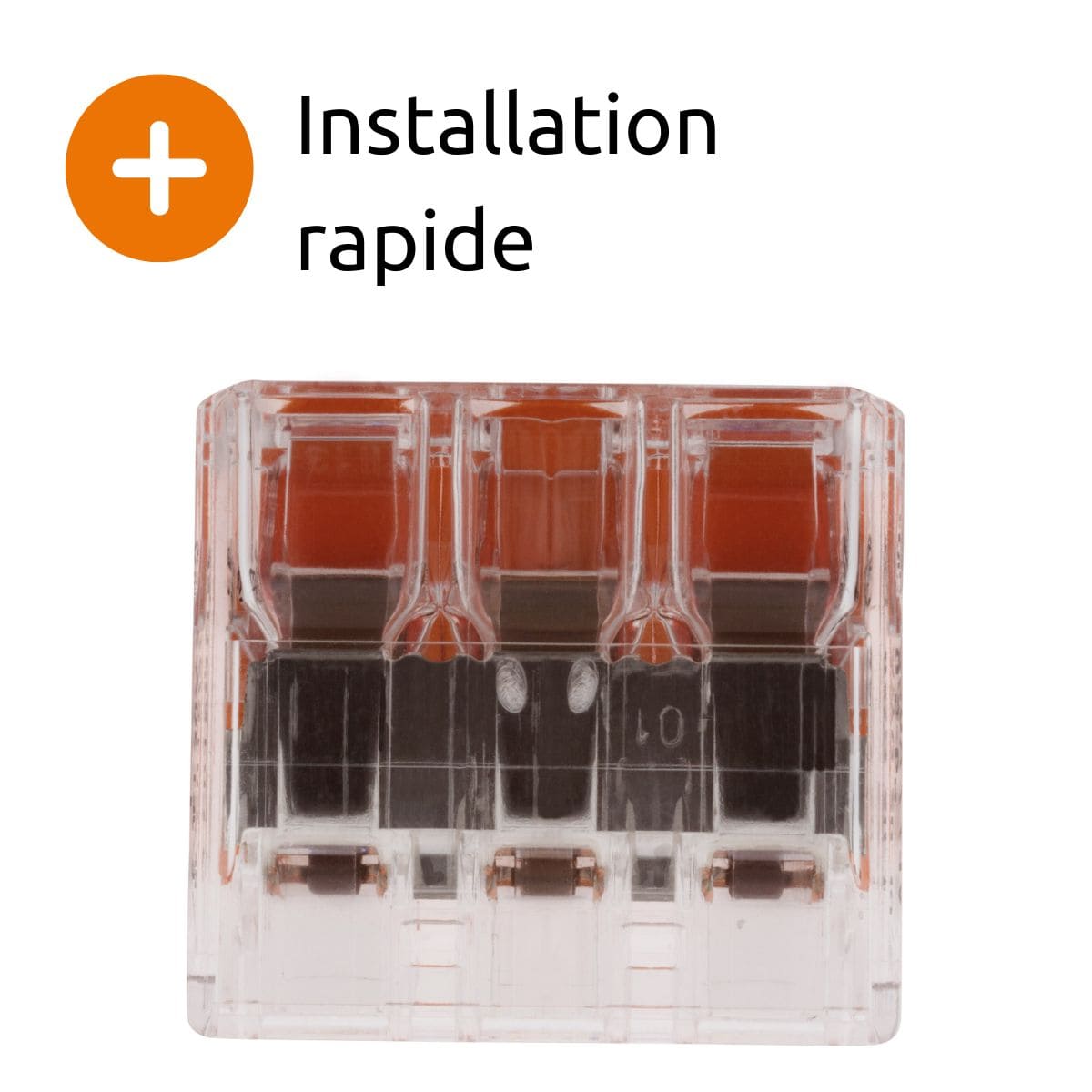 Borne de raccordement S221 - 2/3/5 conducteurs leviers 4mm² - Wago