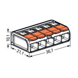 Borne de raccordement S221 Compact - 2/5 entrées - Wago